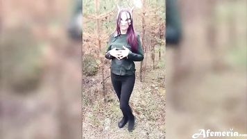 Foxy Apasionada Mamada y Doggystyle Joder en el Bosque