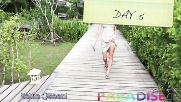 Paradise Gfs-Modelo rusa de disparo en Paradise se convierte en sexo-Día 5