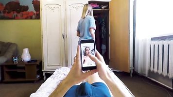 Paso hermana hizo su hermano cum justo antes de mamá llegó a casa-Eva Elfie