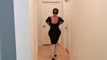 Curvy Auxiliar de vuelo toma dick en coño