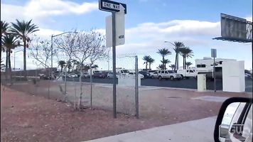 Cabeza de carretera en el Bulevar de Las Vegas