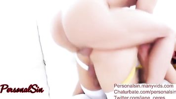 Transexual con maravilloso culo follada duro por su amante