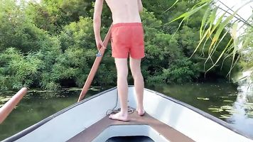 Sexo Real al Aire Libre en la Isla Desierta después de Nadar
