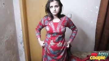 India Esposa Sonia En Shalwar Suir Tiras Desnudo Hardcore XXX Joder