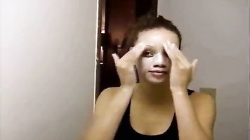 Negro Ébano MILF Duchas