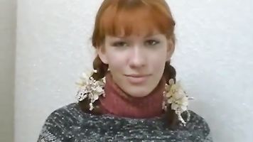 Ruso Sexy Pelirroja Adolescente Anal Casting
