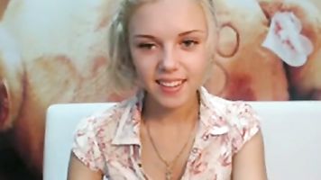 Linda Joven Rubia Webcam Strip