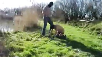 Mi esclavo usaba al aire libre. Amateur hecho en casa