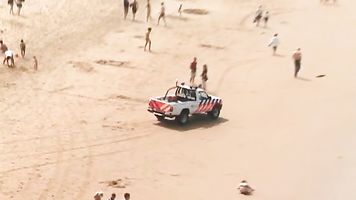 Salvaje follando en la playa