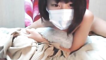 (AMATEUR) Masturbación de un lindo japonés colegiala