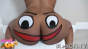 empapado negro chica lame y paseos